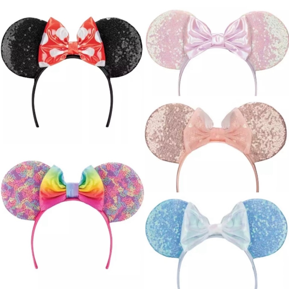 Disguise Disney Minnie Mouse Dress Up 5-Piece Headband Ear Set